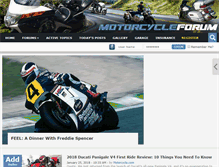 Tablet Screenshot of motorcycleforum.com